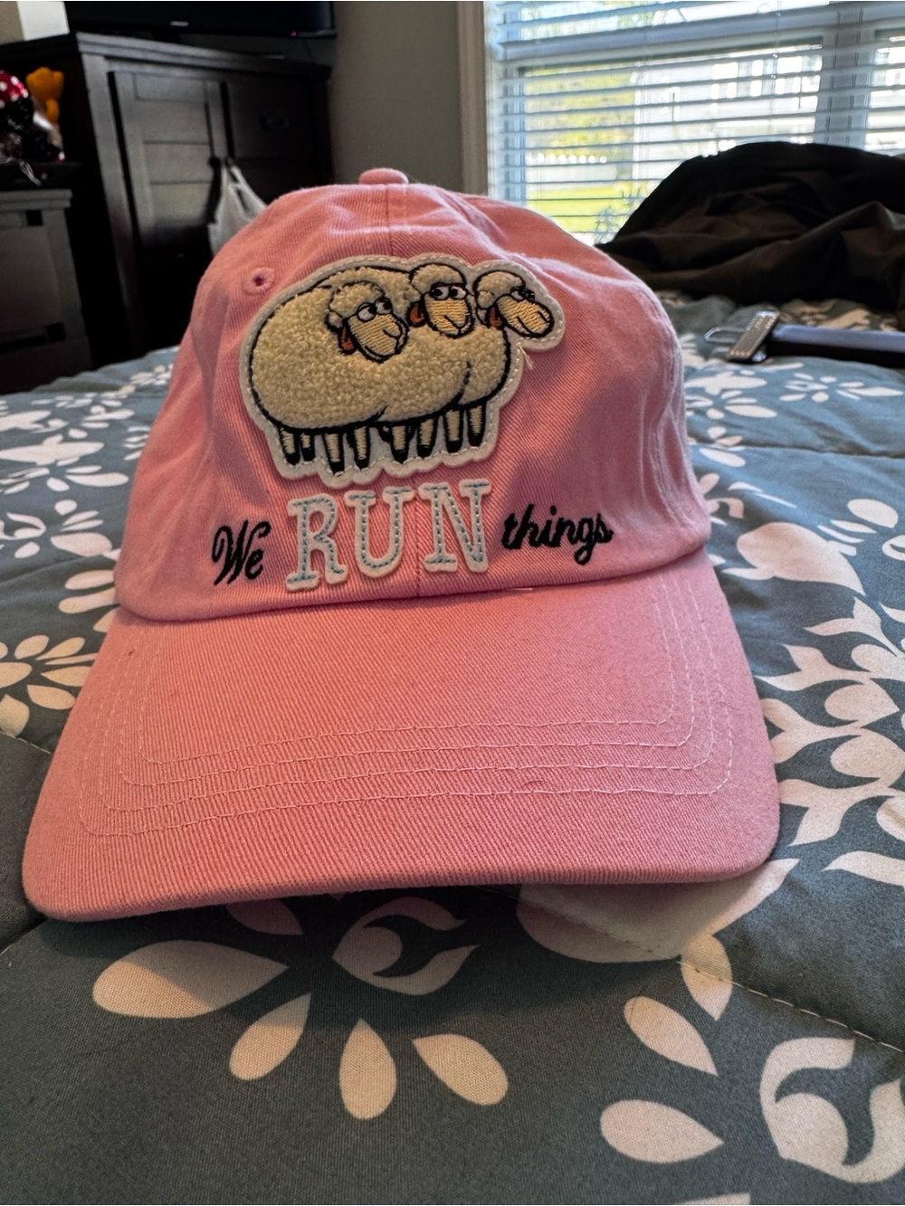 Disney Pink Baseball Cap with Sheep Patch